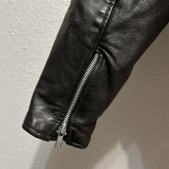 Harley Davidson women’s bomber wool leather jacket size L - Picture 6 of 12